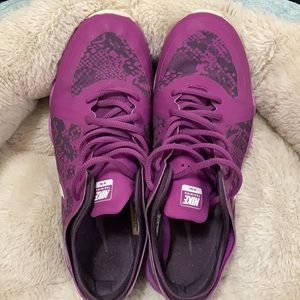 Purple Nike shoes
